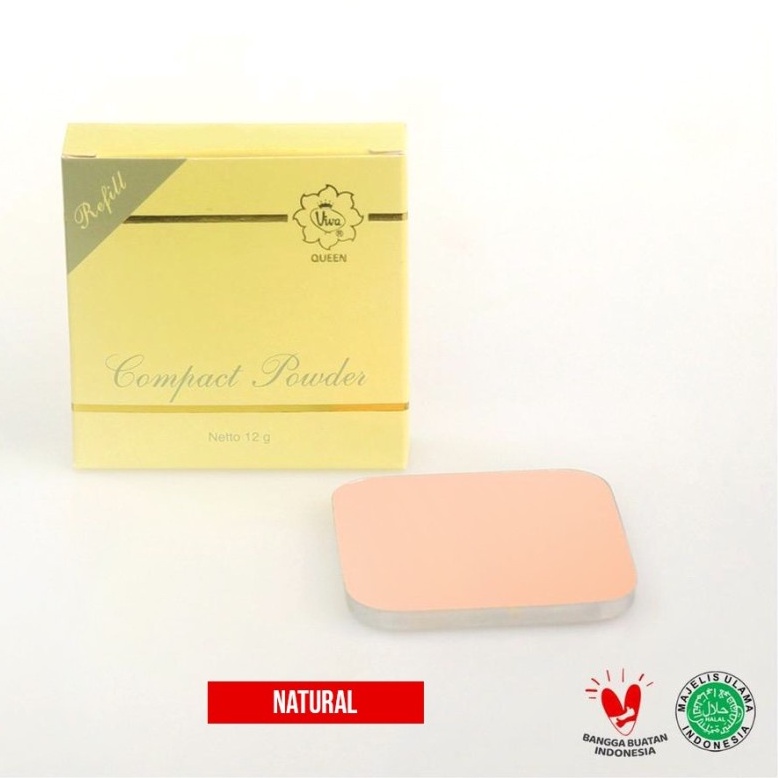 VIVA Queen Compact Powder Bedak Padat - Refill 12g