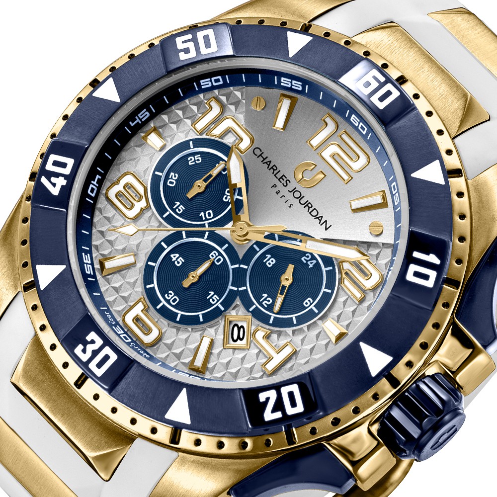 Jam Tangan Charles Jourdan  Jam Tangan Pria CJ1026-1215C Original