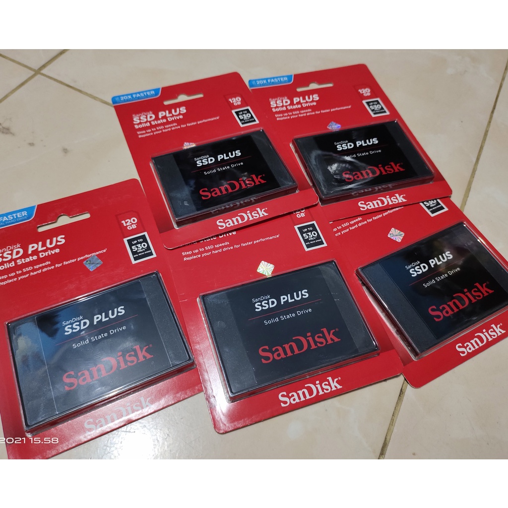 SSD Sandisk Plus 120GB garansi Resmi Datascrip