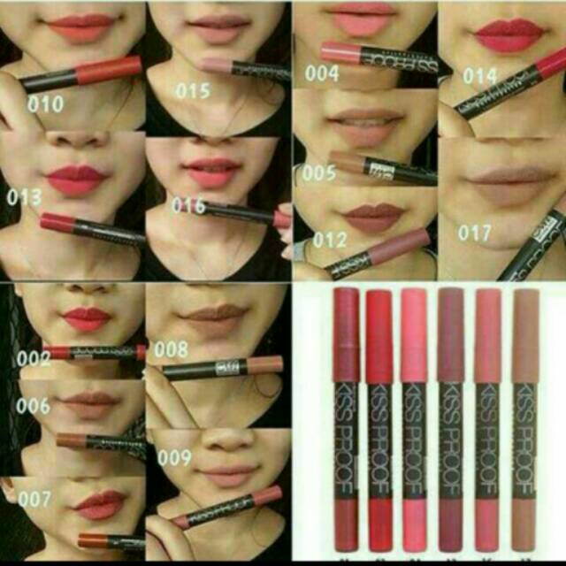 KISSPROOF MATTE/LONGLASTING/LIPSTIK SERUT/NO. 16 BEDA HARGA