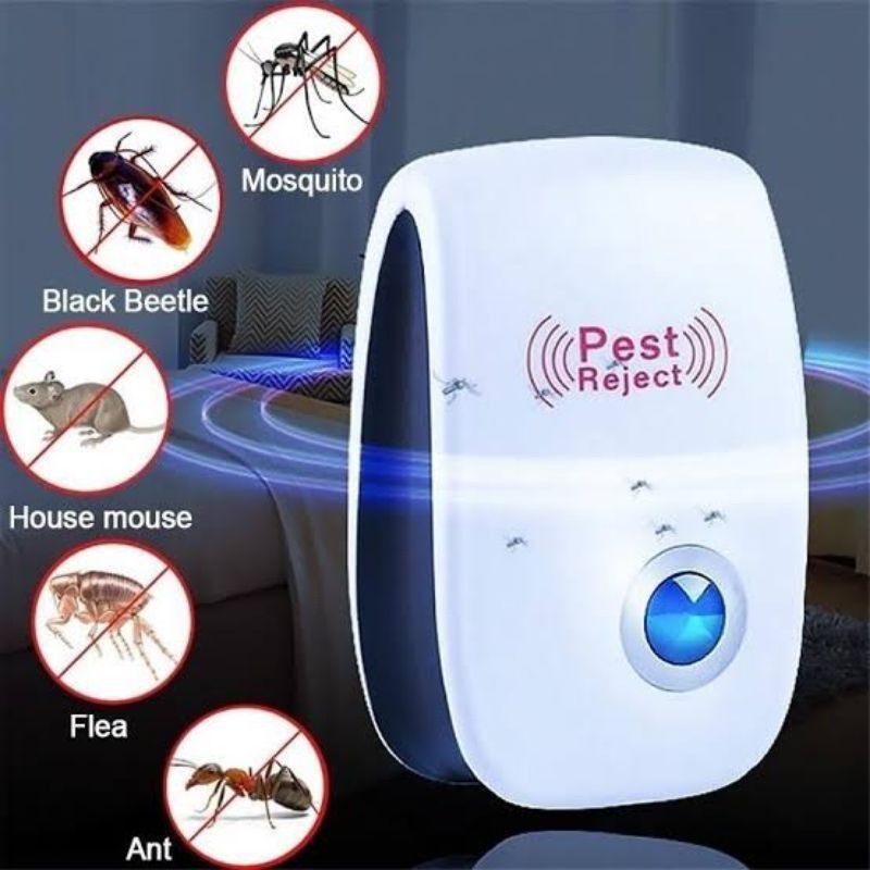 ULTRASONIC PEST REJECT REPELLER ALAT PEMBASMI SERANGGA KECOA NYAMUK TIKUS BEST SELLER