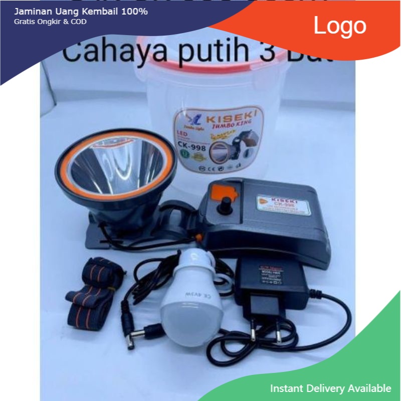 Senter Kepala Kiseki LP-100G 100w Spesifikasi/988 200w