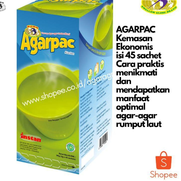 

『fast』 AGARPAC - Suplemen Serat Agar-Agar Rendah Kalori Isi 45 sachet