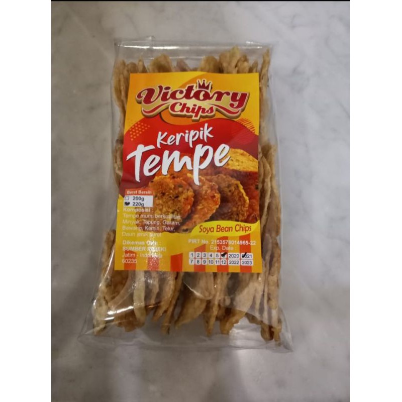 

(Best seller) Victory keripik tempe 220 gr