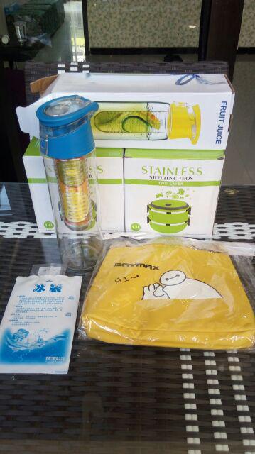 Rantang 2 Susun Polos Stainless Steel