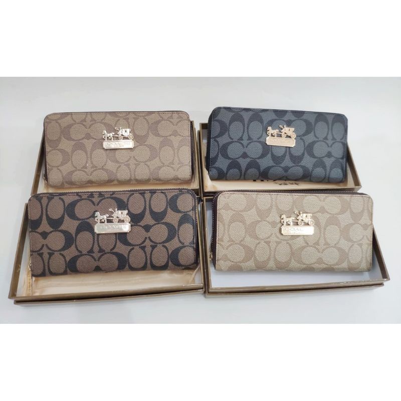 DOMPET wanita IMPORT COACH PANJANG SUPER FREE BOX