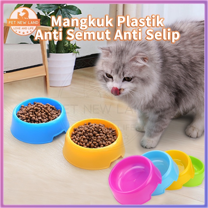 Mangkok Kucing Anjing Bulat Anti Slip Anti Semut Tempat Makan Minum Hewan