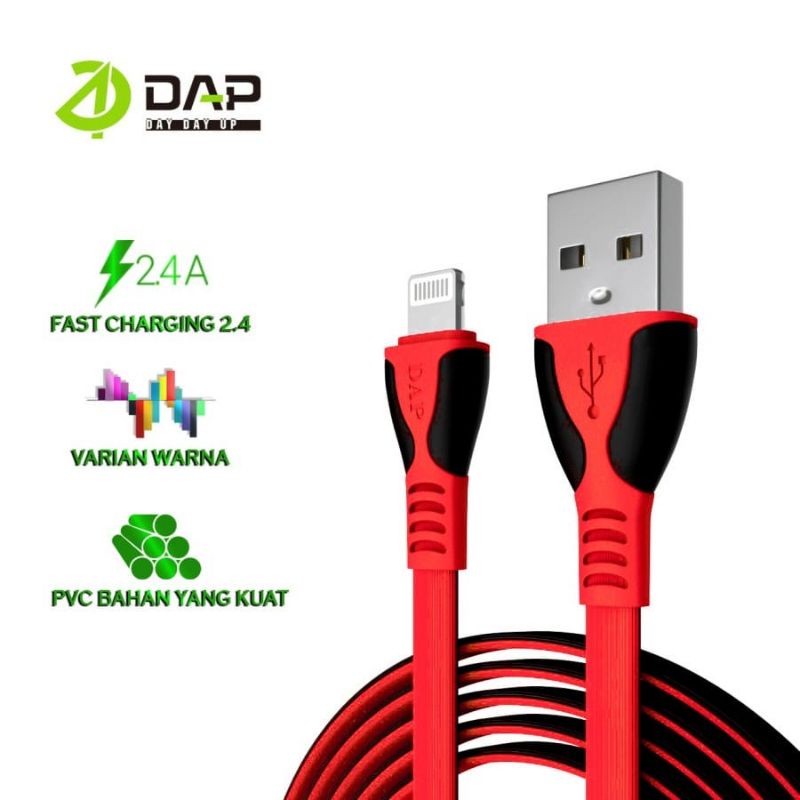 Kabel Data DPL100 DAP Iphone 100cm Fast Charging 2.4A