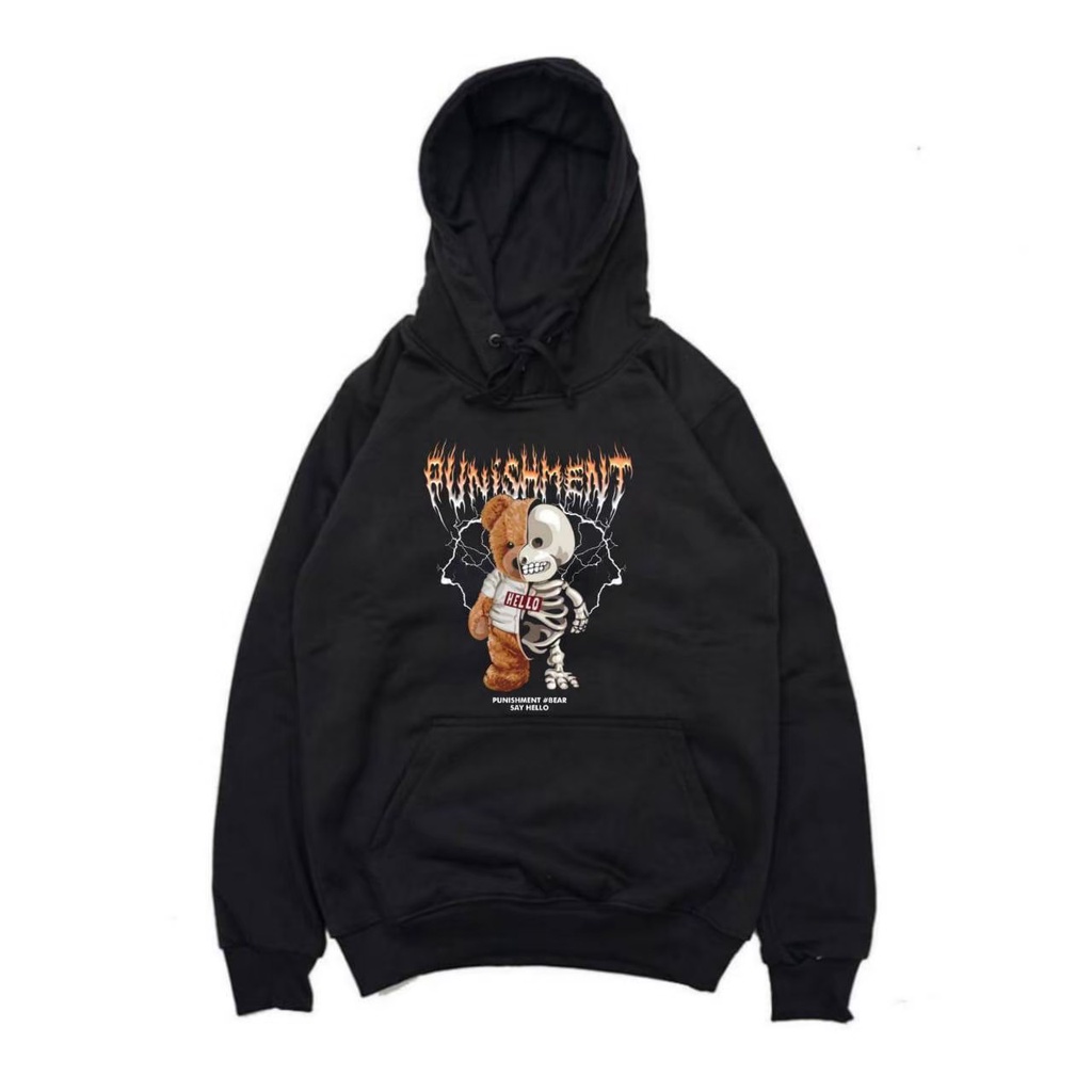 Jaket Sweater Hoodie PUNISHMENT BEAR – Fashion Trendy Casual Unisex Good Brand Quality 99% Realpict