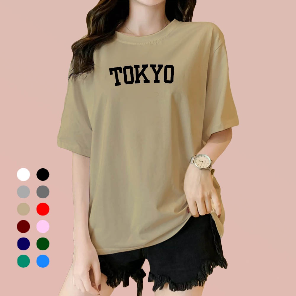 Kaos Wanita Tokyo / Kaos Soft Katun / Atasan Wanita - Pria (Unisex)