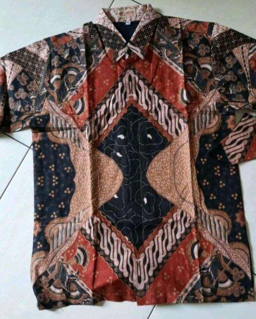 Batik Pria Lengan Panjang Slim Fit Premium Full Furing Original Produksi Batik Aluna Solo Pcw 008