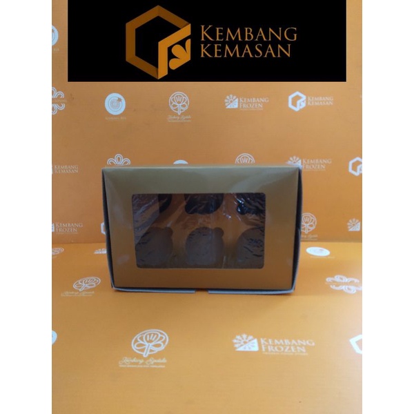 

10pcs Dus Emas Cupcake LUBANG 6