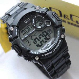 JAM TANGAN ARMY QQ M146 JAM QNQ M 146 JAM PRIA HITAM Q&Q M146 ORI