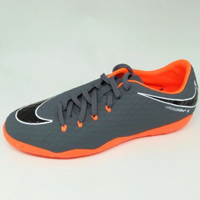Kicosport sepatu futsal nike hypervenom phantomX 3 academy ic grey orange  original new 2018 | Shopee Indonesia