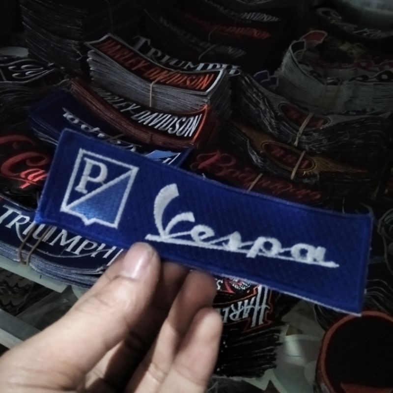 bordiran pacth Vespa keren dan murah emblem jaket