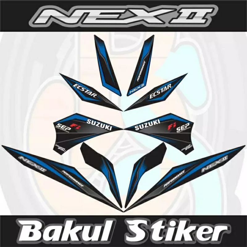 jual striping Suzuki Nex 2 simpel konsep racing