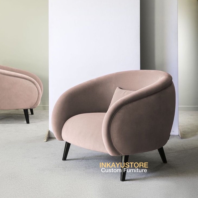 SOFA MINIMALIS UNIK KEKINIAN | SOFA SINGLE CANTIK RETRO