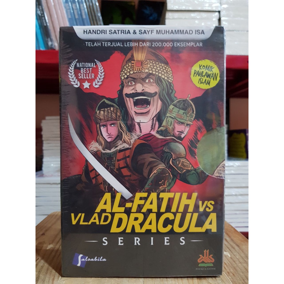 Paket KOMIK AL-FATIH vs VLAD DRACULA Jilid 1-3 +BOX EXCLUSIVE | Komik Anak Islami | Soft Cover plus 