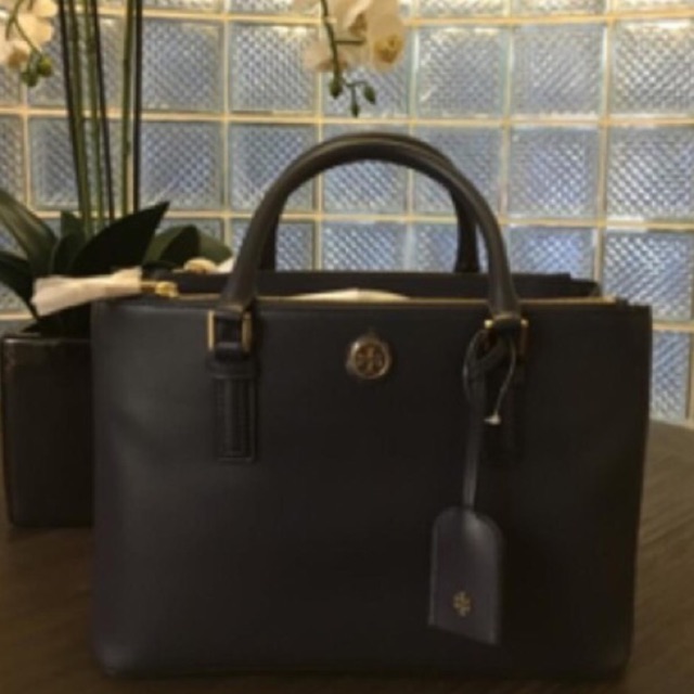 TB Robinson mini double zip tote bag