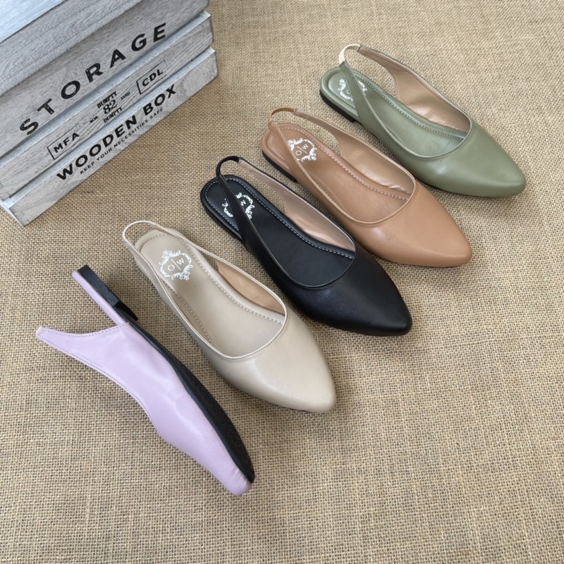 Faduzzi Sepatu Flatshoes Wanita CANTIKA Ujung Lancip Sepatu Flat Wanita Tali