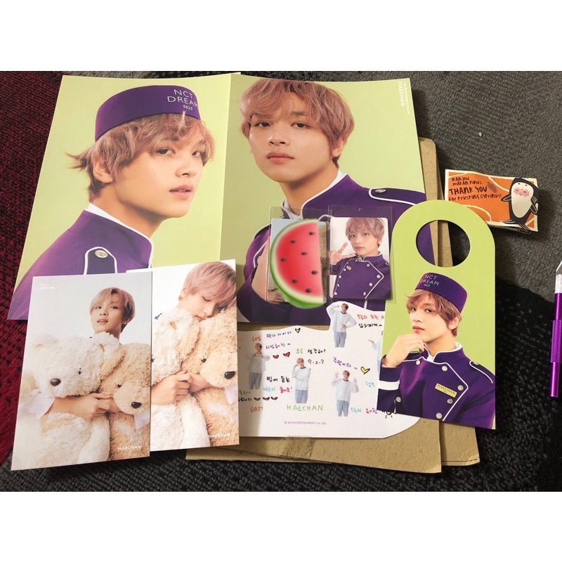 (BOOKED) sharing sg22 nct dream haechan set no bene