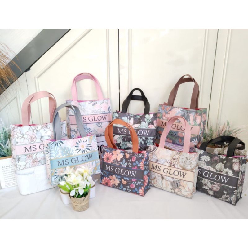 TOTEBAG MS GLOW MURAH TAS TOTE TAS MAKE UP KONVEKSI TAS TERMURAH