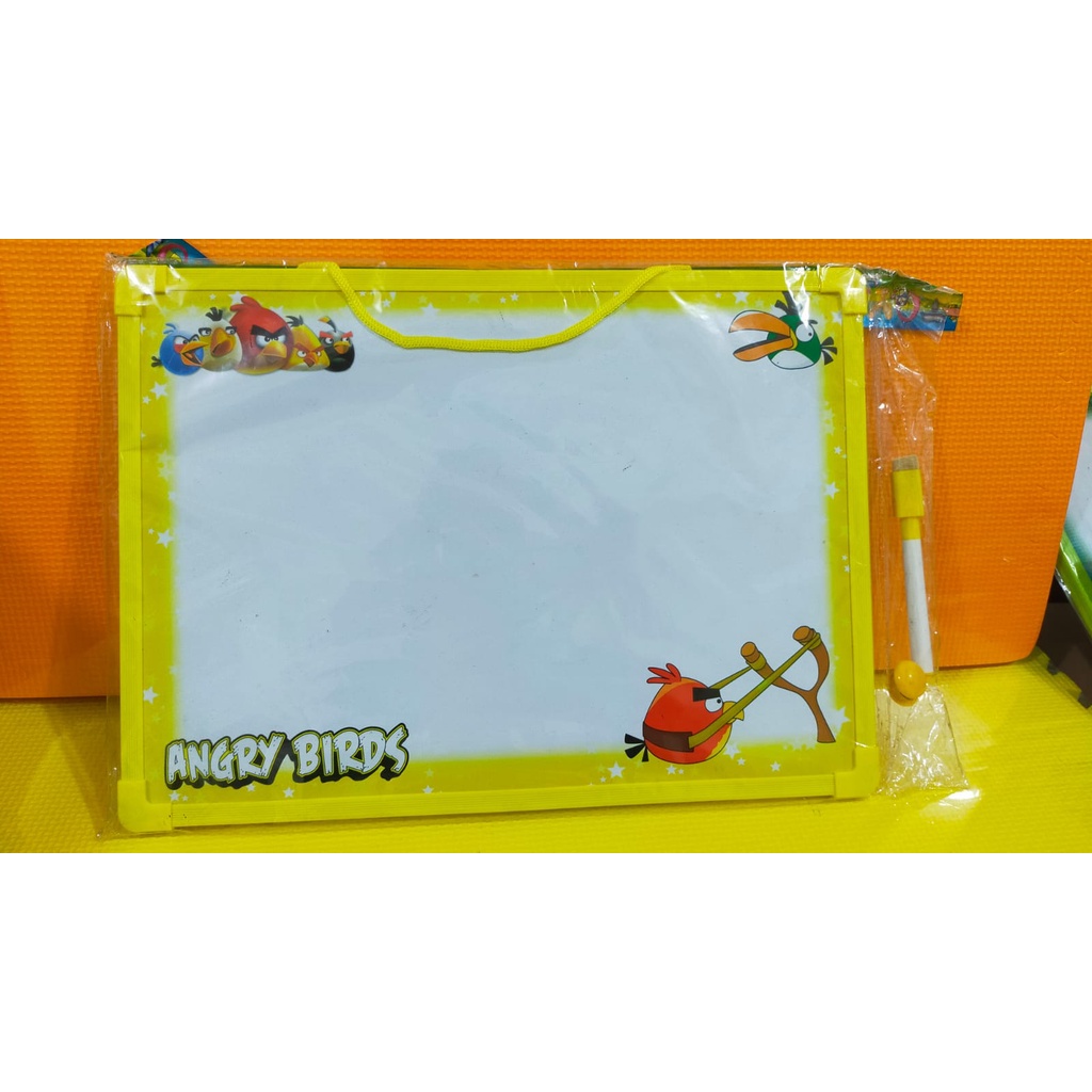 Papan tulis gambar hapus anak besar 36*26cm magnetic  | whiteboard anak