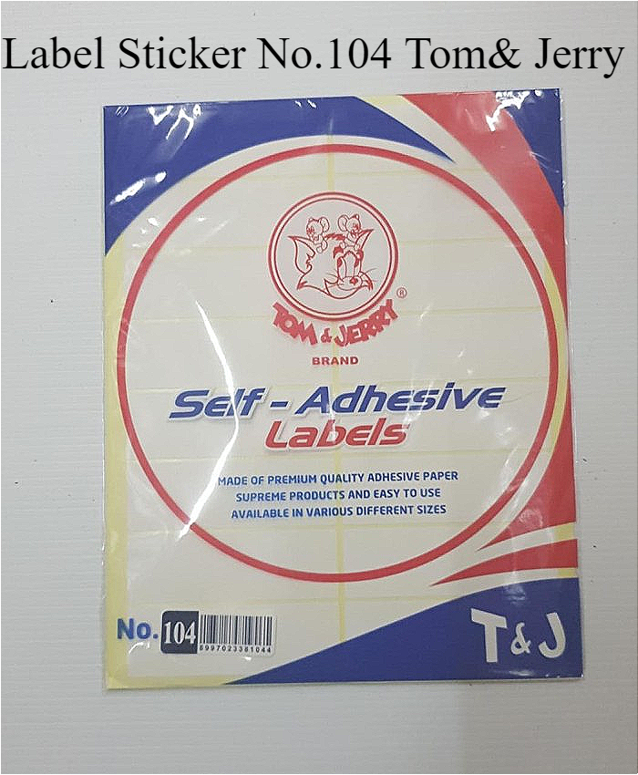 

LABEL STICKER TOM & JERRY NO 104 PER PAD 10 LEMBAR