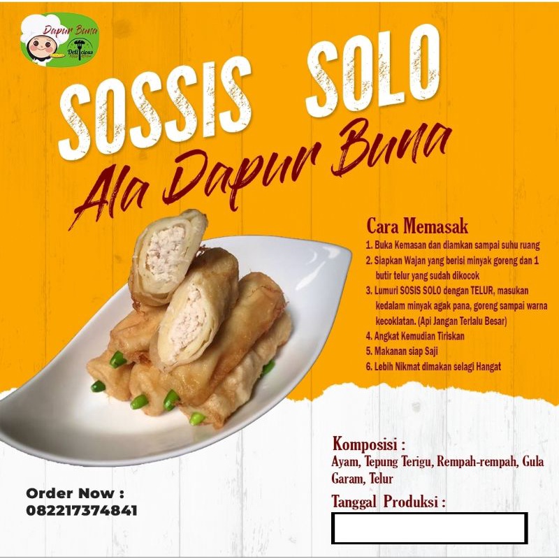 

SOSIS SOLO ISI 10 PCS TANPA BAHAN PENGAWET