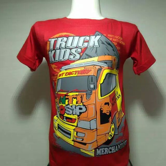 KAOS TRUK  ANTI GOSIP ANAK // KAOS ANAK LAKI LAKI // TRUCK KIDS // BAJU ANAK// CANTER MANIA ANAK