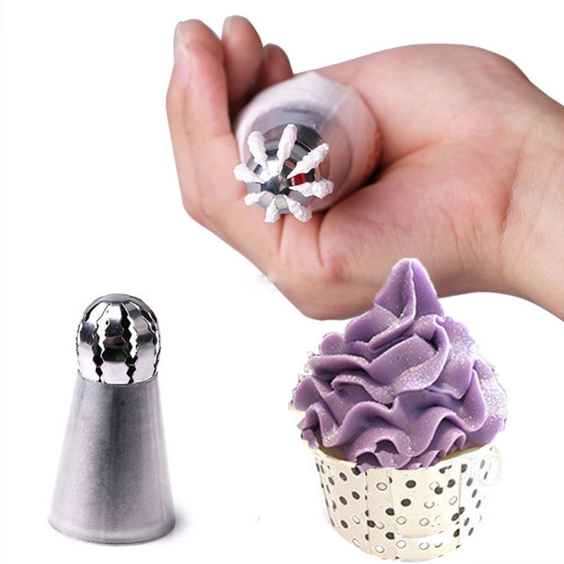 3Pcs/Set Russian Flower Icing Piping Nozzles / DIY  Sphere Ball Icing Confectioners Pastry Tips  / Sphere Ball Cake Decoration Tools