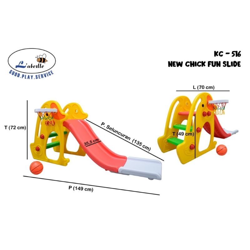 LABEILLE Chick Fun Slide KC516 / Mainan Perosotan Anak