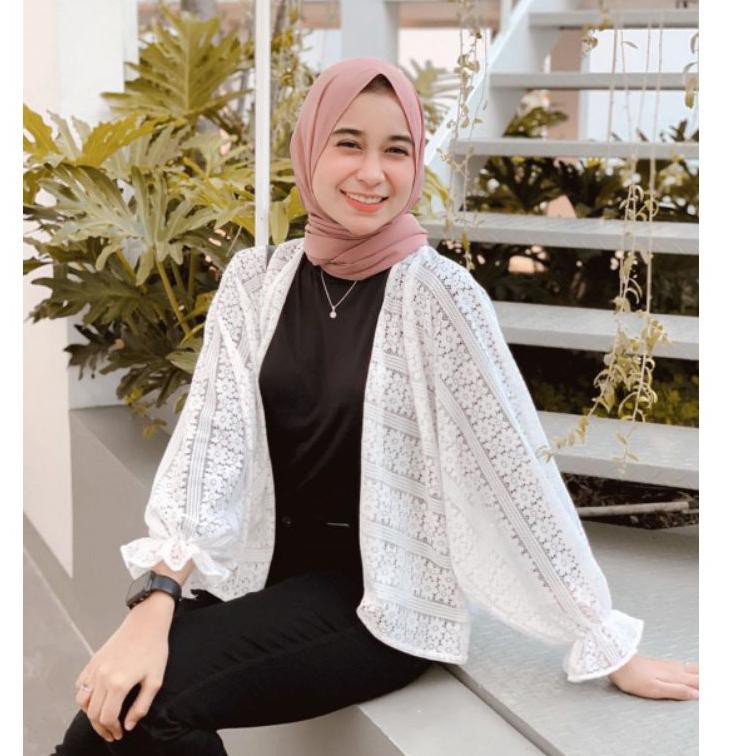 1KG MUAT 6PCS | FAIRY OUTER KARDIGAN BROKLAT BALONA HITS SELEBGRAM FASHION GROSIR WANITA MURAH