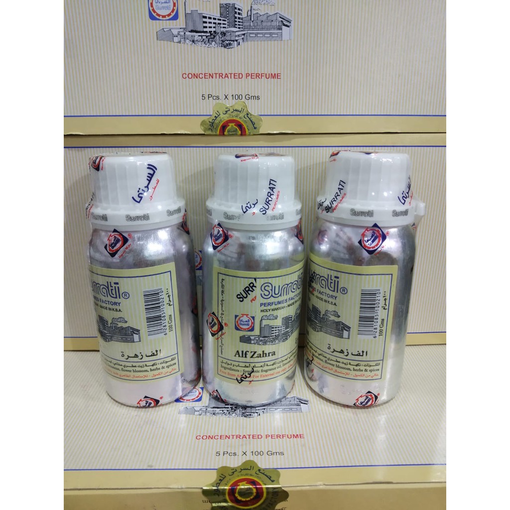 Alf Zahra By Surrati Bibit Parfum Seribu Bunga Kwalitas Terbaik. Segel Surrati 100 Gram.