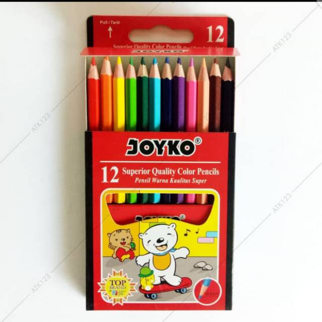 

PENSIL WARNA JOYKO 12 SUPERIOR QUALITY.
