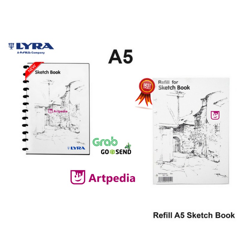 

Lyra Sketch Book A5 (isi 30) Refill Sketch Book - Sketchbook Lyra A5 / isi 30 Lembar / Kreasi 8