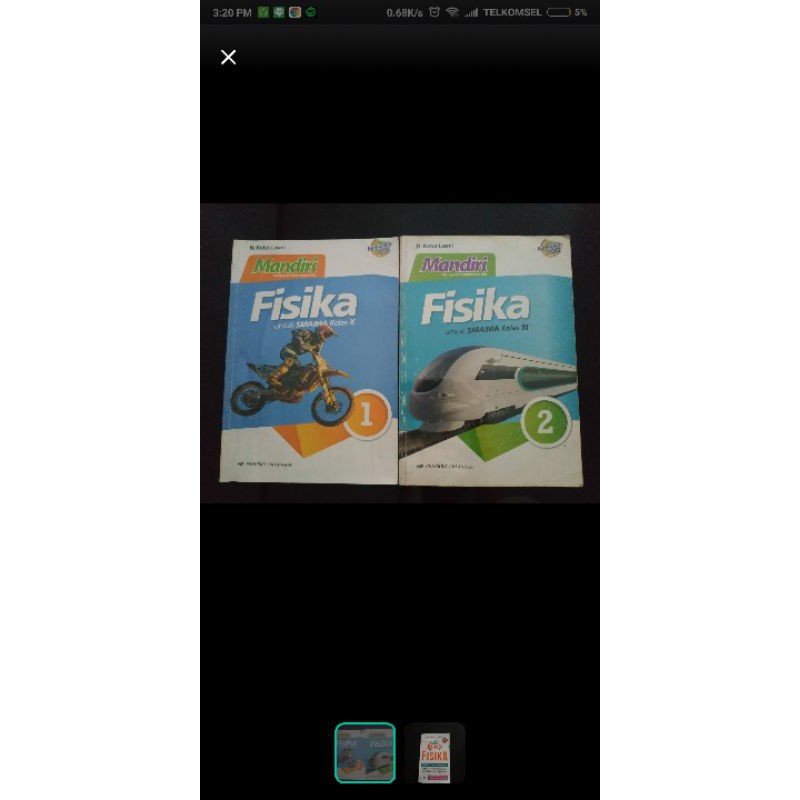 Buku Mandiri Fisika (Bekas/Preloved) Kelas 10&11 SMA [Gratis Pocket Book Rumus]