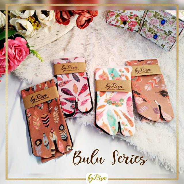 Kaos kaki printing bulu series bandung