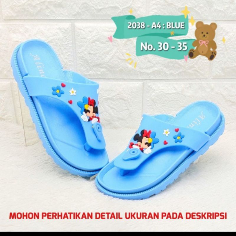 Sandal Jepit Anak Alina Import Bahan Karet Ringan Awet