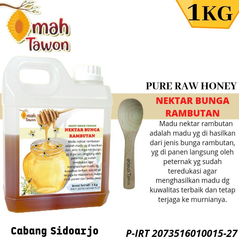 Madu Murni Asli Nectar Bunga Rambutan Omah Tawon