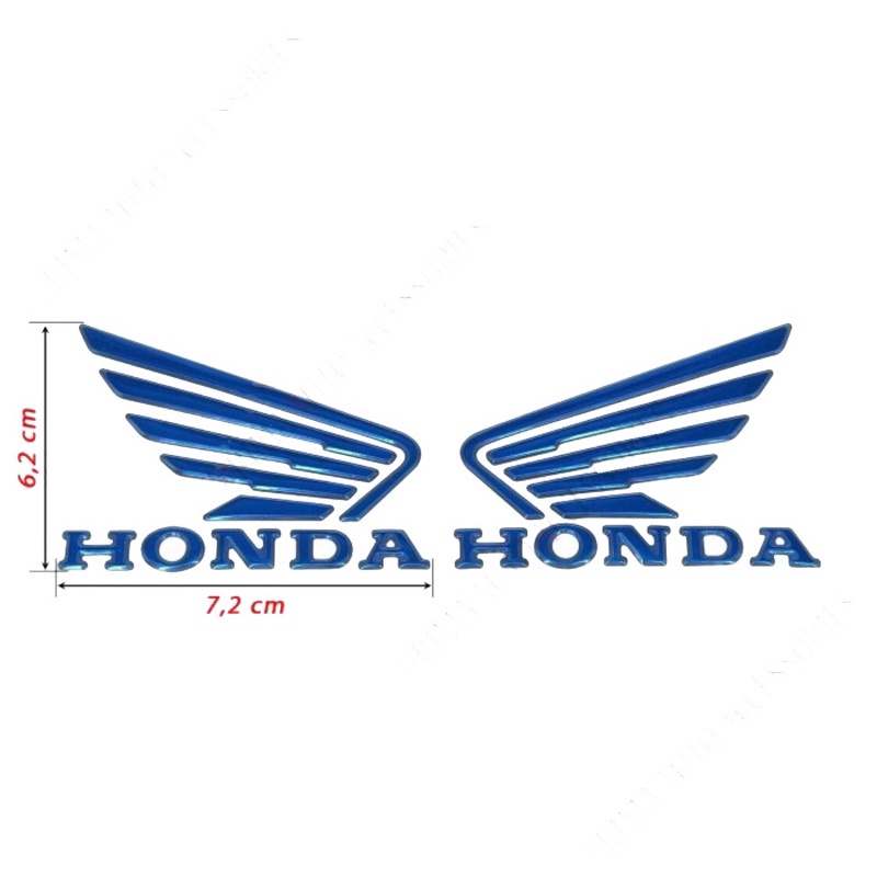 Stiker timbul logo sayap Honda(wings)