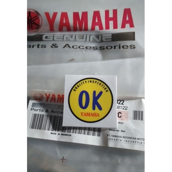 Stiker tangki rx king logo OK yamaha transparan lokal