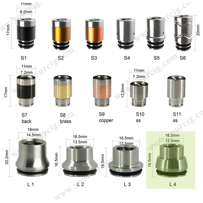 Authentic UD Huracan L4 Wide Bore Spiral Drip Tip | rda rta driptip