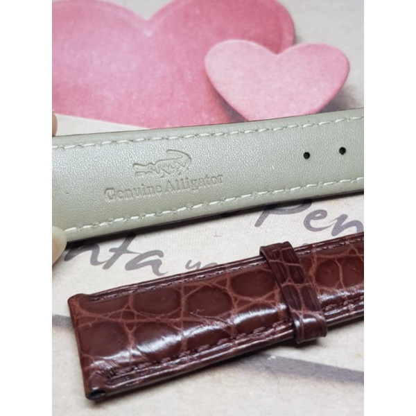 strap tali kulit croco jam tangan rolex original