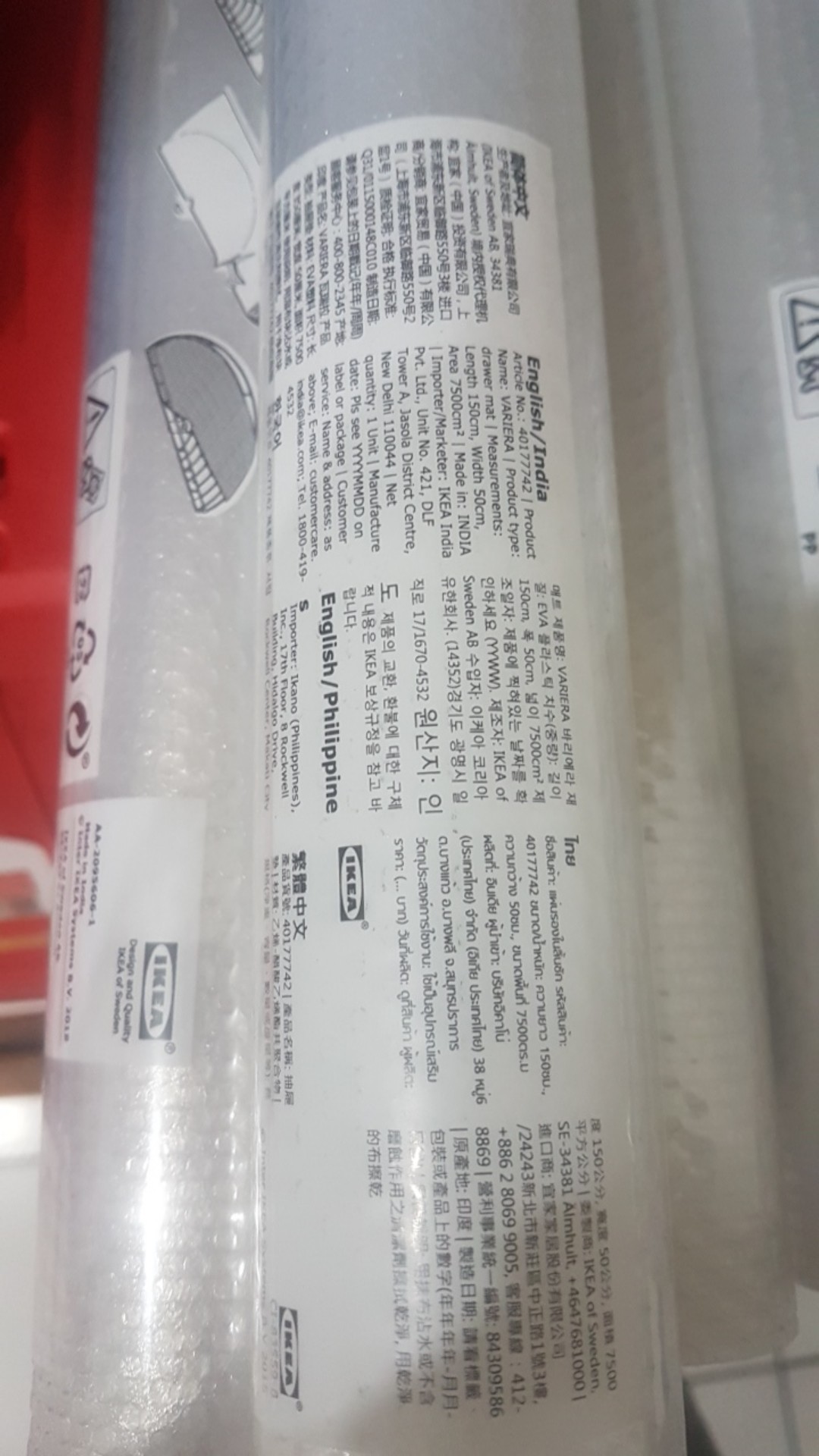 Alas Laci / Alas Meja /  Tatakan Piring Drawer Mat Alas Meja Kerja Anti Slip Shelf Liner