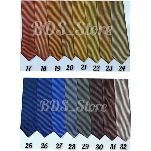 Dasi pria motif salur 3 inchi banyak warna