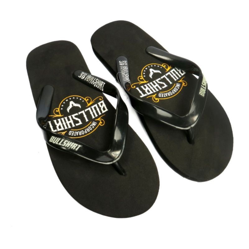 sandal jepit bullshirt hitam