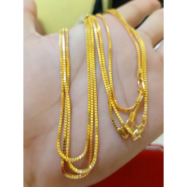 KALUNG MILANO KACA DEWASA PERAK 925 LAPIS MAS