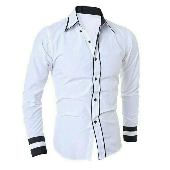 promo kemeja list rivaldo white terbaru