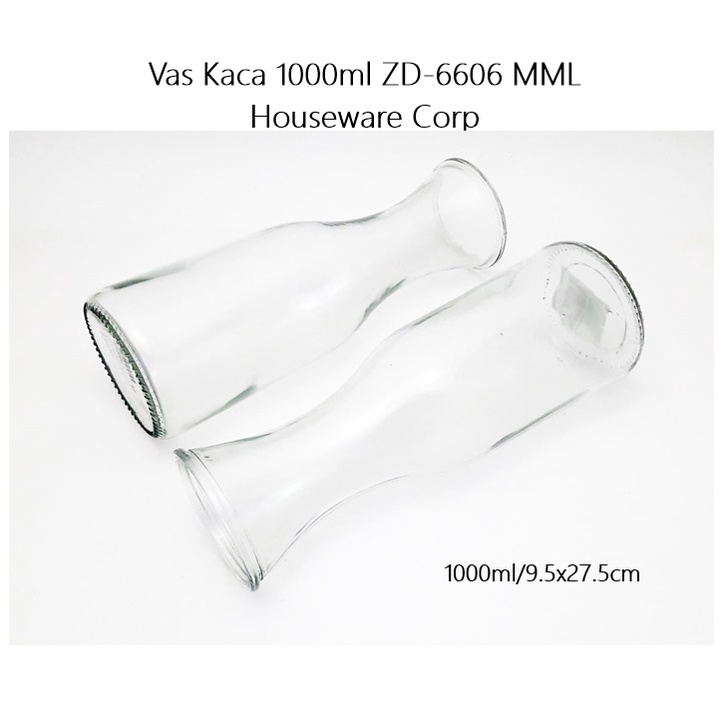 Vas/Botol Air Kaca 1000ml ZD-6605 MMD Hseware Corp